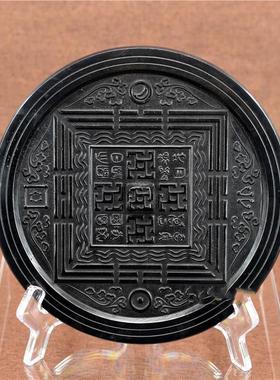 高锡铜镜仿古青铜器黑漆古唐镜汉代镜葵花镜六棱镜瑞兽海兽葡萄镜
