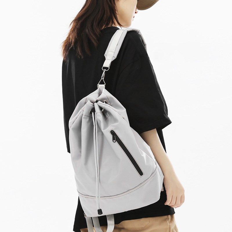 束口抽绳双肩包大容量多功能胸包运动骑行小背包男女轻便简约书包,淘宝优惠券,粉丝福利购,淘宝优惠卷