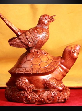 十二生肖摆件喜上枝头龙龟摆件礼物男女家居办公摆饰礼品