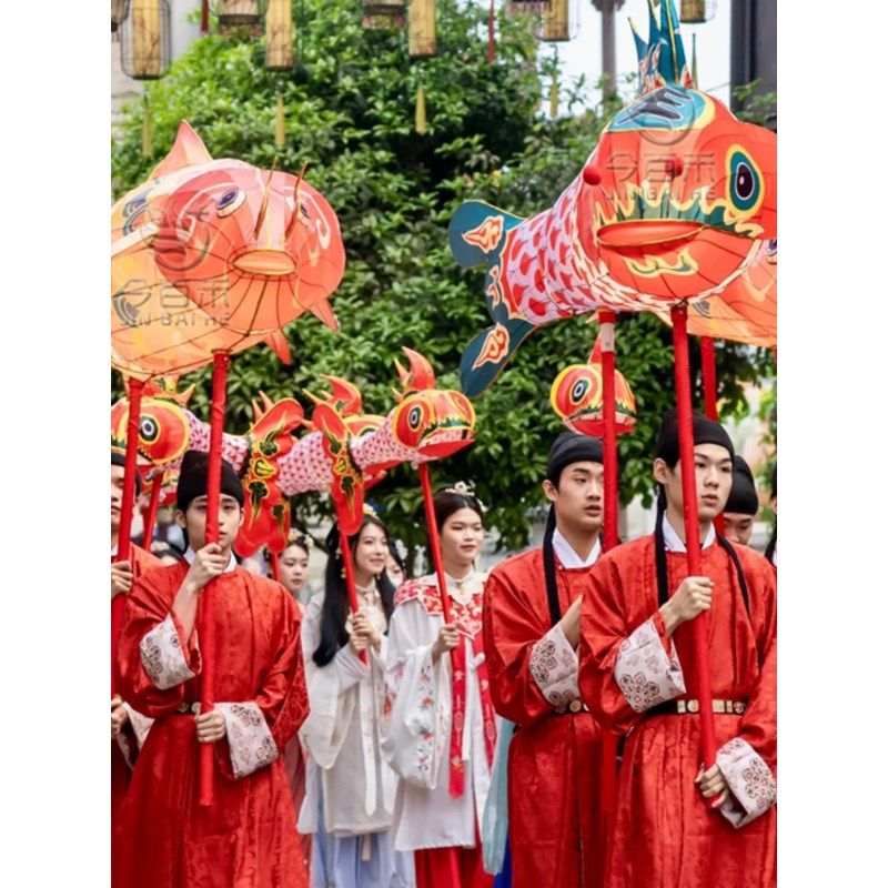 大型手举摇摆鲤鱼灯笼元宵巡游活动国潮古风手扎锦鲤非遗鱼灯成品,淘宝优惠券,粉丝福利购,淘宝优惠卷