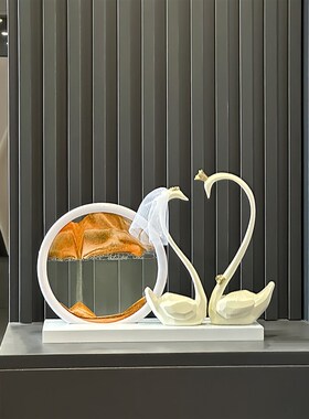 新婚结婚礼物送新人创意天鹅情侣摆件客厅轻奢高档送闺蜜高级实用