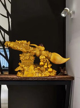 发财笔新款大笔发财摆件发u大笔财书房毛笔办公室桌面开业乔迁礼