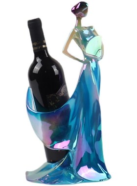 现代轻奢红酒架摆件简约家居客厅酒柜装饰品电视柜玄关茶几摆设品