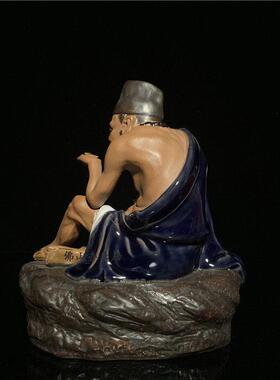 石湾公仔陶瓷济公摆件创意客厅玄关电视柜工艺品装饰人物特色礼品