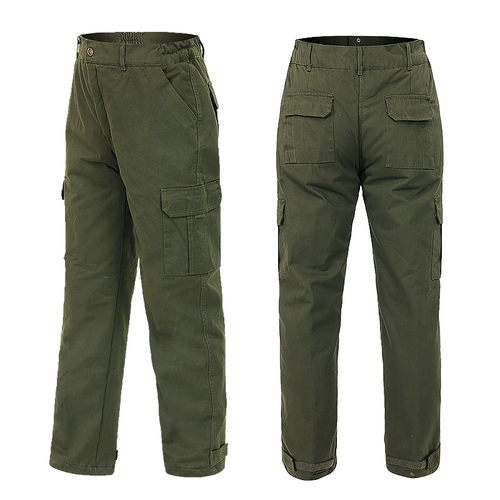 Утепленные рабочие износостойкие хлопковые штаны, защита от ожогов