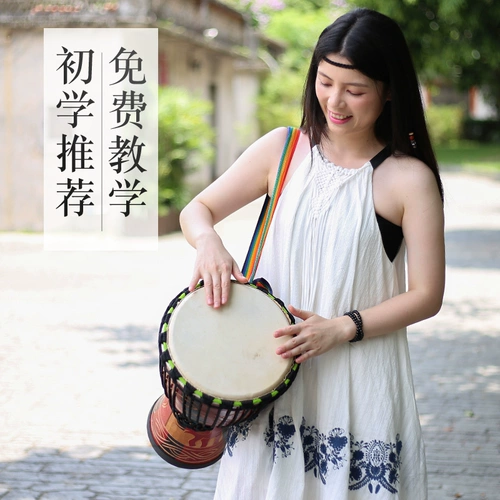 前谷 Бубен для детского сада из овчины, барабан для начинающих, 8 дюймов, 12 дюймов