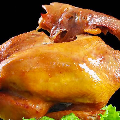 甘肃特产静宁张宽烧鸡熟食卤味鸡肉真空新鲜现做手撕扒鸡整只全鸡 - 图0