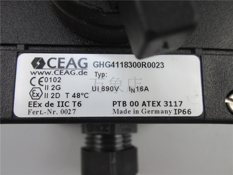 CEAG 德国 GHG4118300R0023 防爆 控制 PTB 00 ATEX 311 - 图0