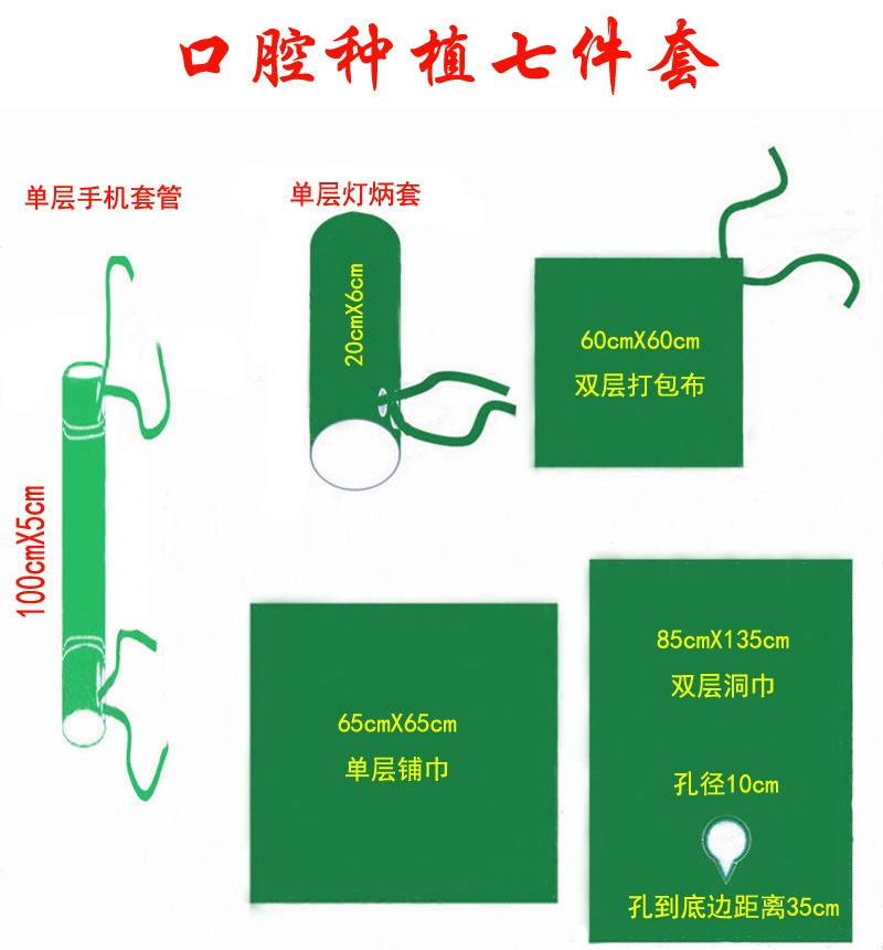 医院手术室洞巾包布铺方孔大中剖腹单器械包美容消毒口腔牙科棉 - 图3