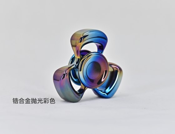 三页地平线红铜不锈钢钛合金锆指尖陀螺解压玩具亚太动力学EDC