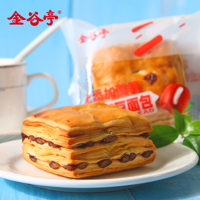 红豆千层夹心整箱代餐糖精零食面包 金谷亭西式糕点
