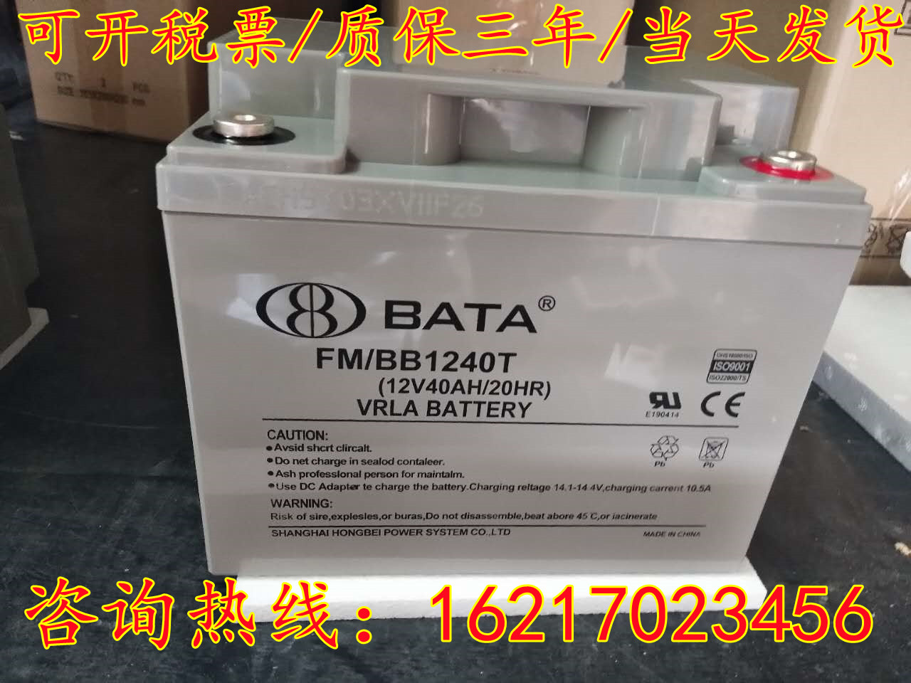 BATA鸿贝蓄电池FM/BB1228T/12V7a18a24a28a33a40a65a100ah直流屏-图2