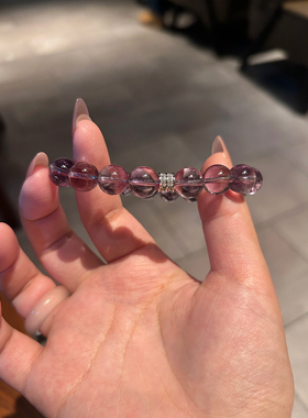 【高冰紫葡萄】高冰巴西天然紫水晶女款单圈时尚百搭礼物女友闺蜜