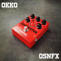 Proud online OKKO SINGLE BLOCK DOMINATOR MKII BLK RED High Gain Distortion Noise Door Effectors