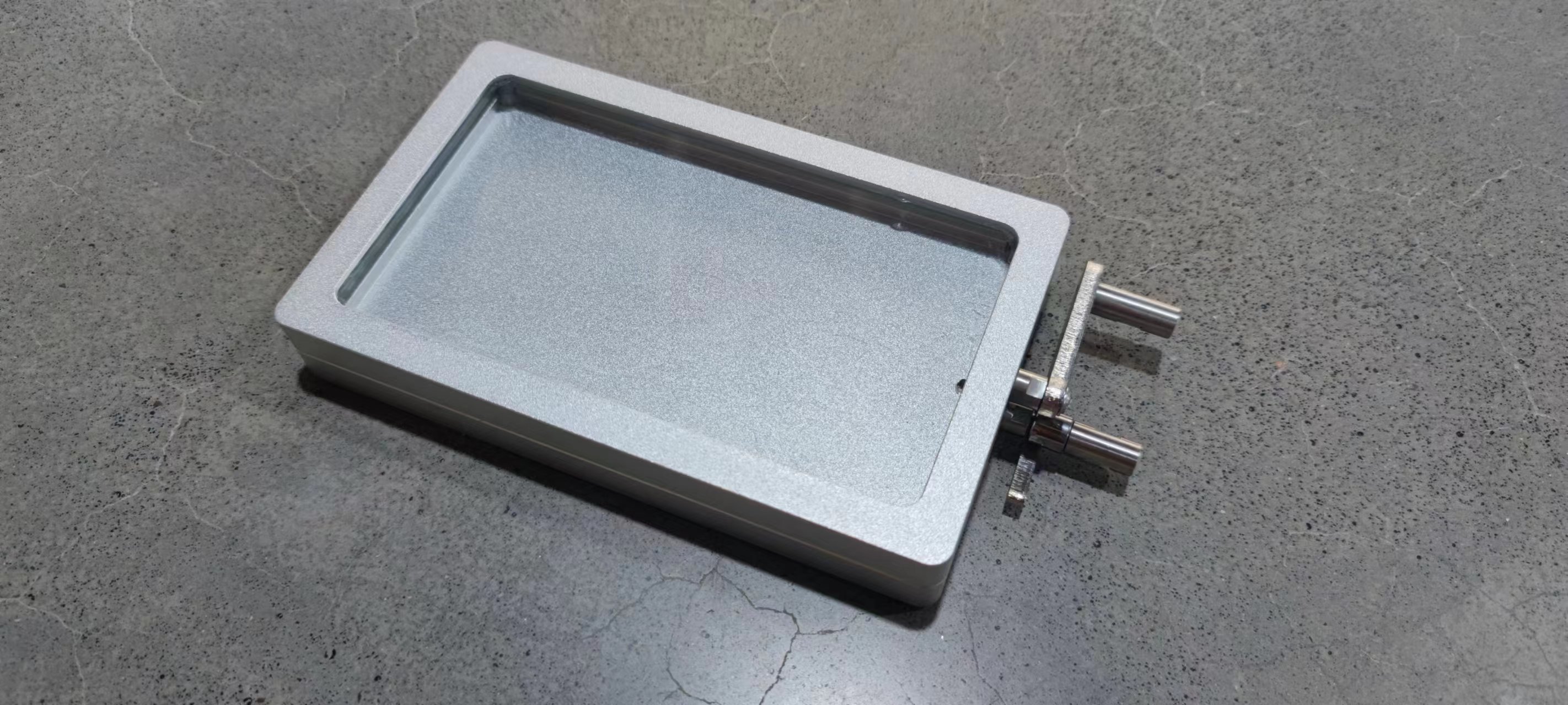 光敏机夹具光敏印章机曝光盒光学玻璃抽屉金属把手光敏刻章机配件 - 图3