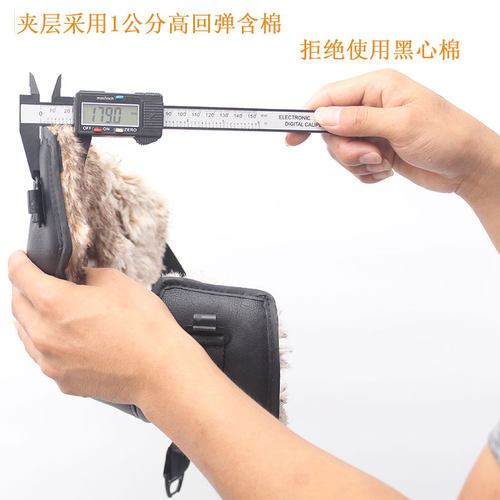 冬季摩托车护膝盖保暖防寒骑车防风电动车护膝骑行专用羊毛男女士 - 图2