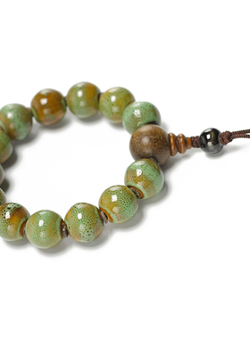 京金菩提青吉祥陶瓷手串