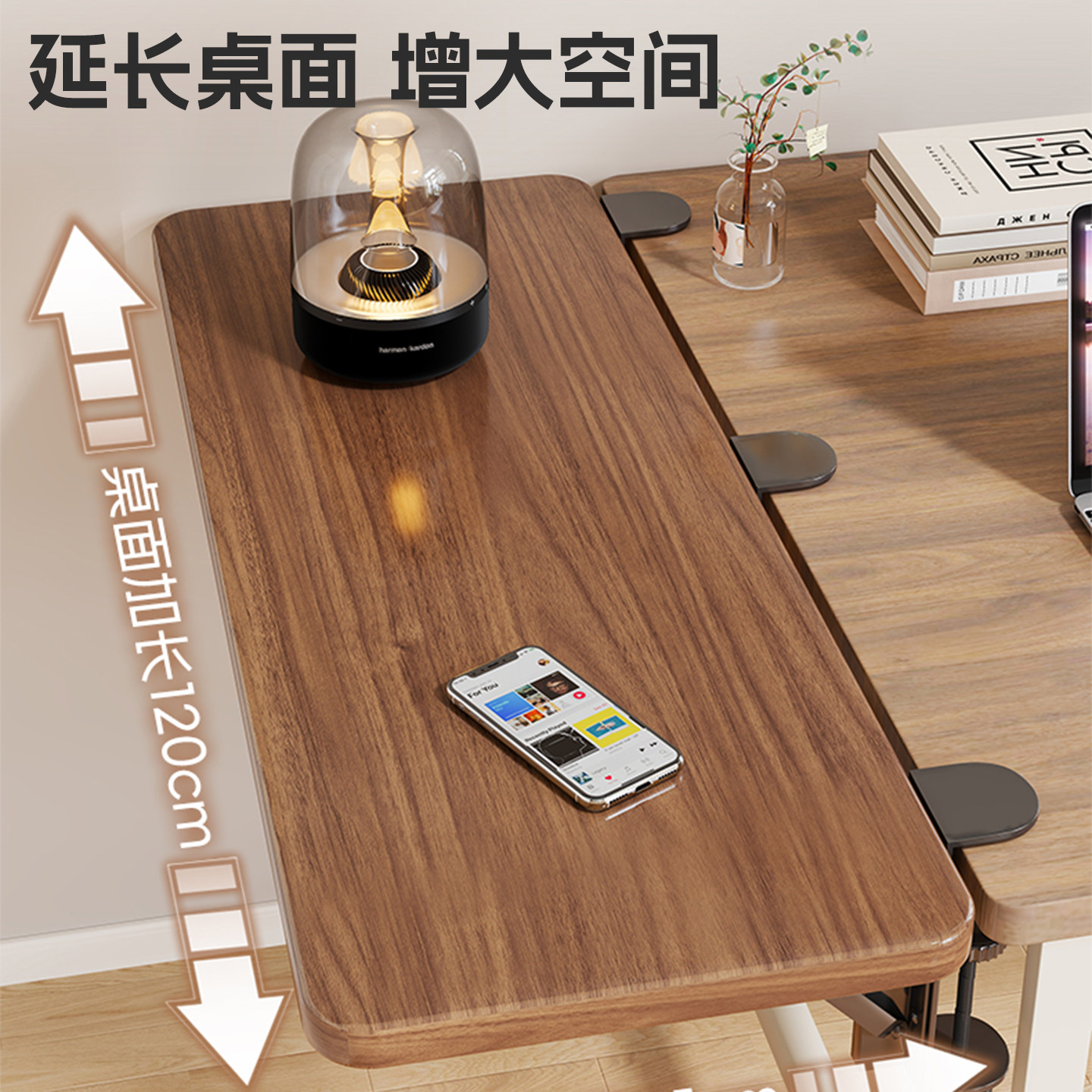 桌面延长板工位免打孔手臂支撑架电脑桌鼠标键盘托架可折叠延伸板 - 图3