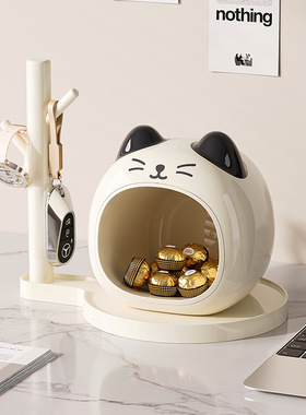 卡通创意萌猫玄关钥匙收纳盒