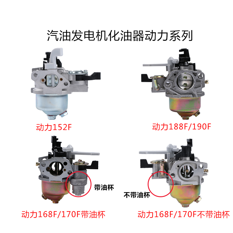 汽油机抽水泵机配件168f 170f 188f 190f微耕机2-3KW发电机化油器 - 图1