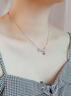 日韩新款潮钛钢1314女love项链