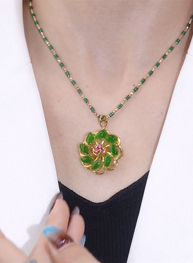 姿茉竹节链女防过敏项链