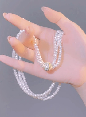 姿茉珍珠女锁骨链颈链