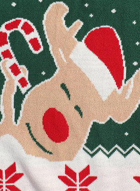 Christmas knitted sweaters, men's  women's cartoon sweaters