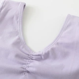 Чэнь Тин балетный комбинезон из чистого хлопка с короткими рукавами и круглым вырезом для танцев, облегающая практика, базовая подготовка, экзамен, тренировочная одежда, женская одежда с короткими рукавами