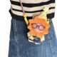 Street Girl Shark Hand Sandwich Star Person Mobile Phone Back Clip Diagonal Lanyard Adjustable Cute Plush Doll Gift