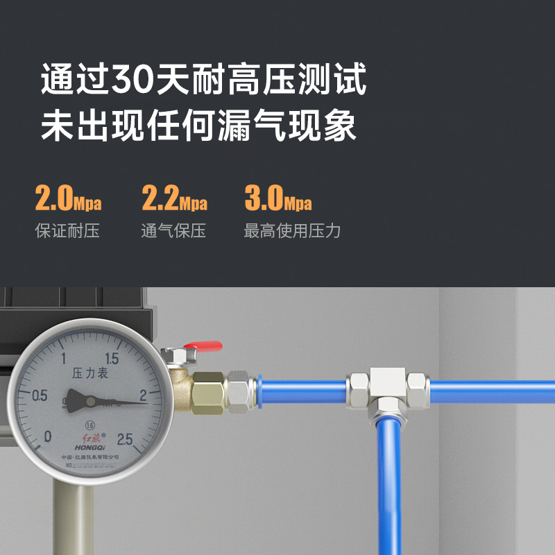 台氣山耐斯气管快速接头快拧PE06PE08PE10PE12快拧三通快插接头-图2