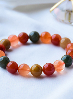 福禄寿彩发晶正财三色全新手链