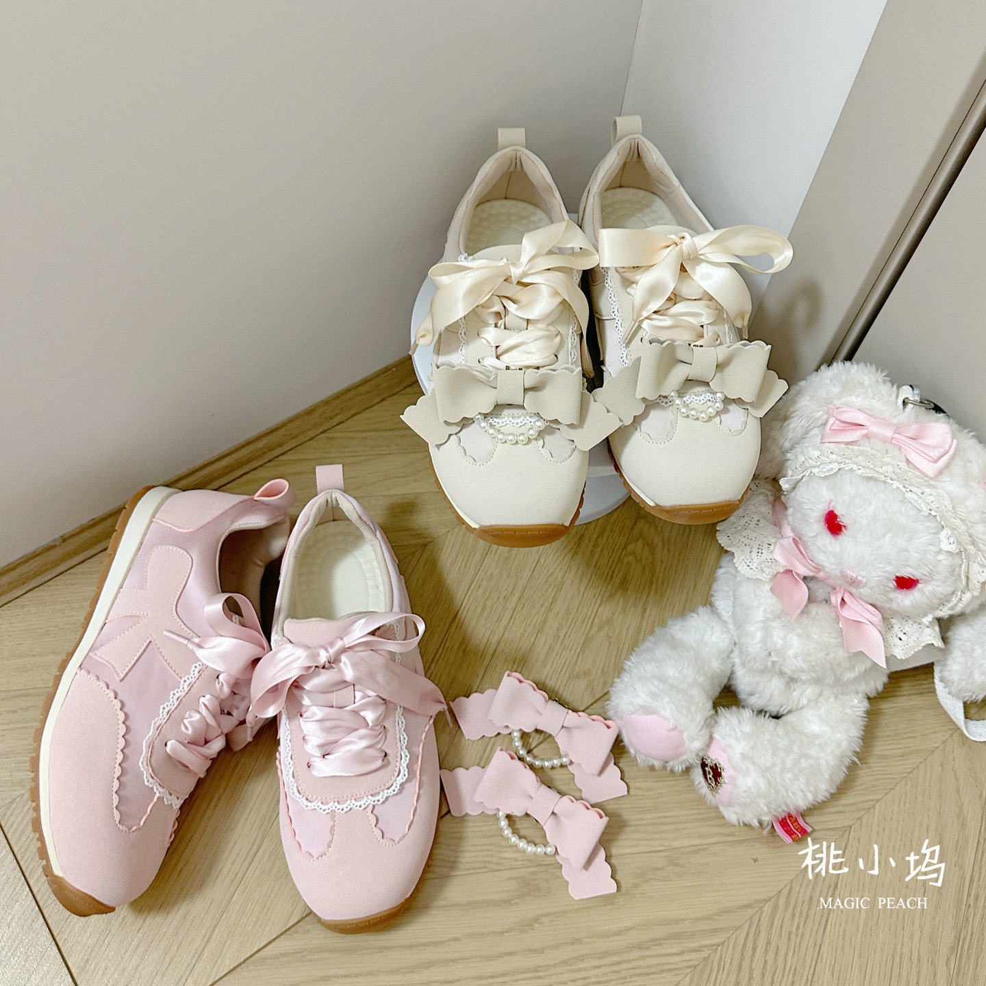 在逃甜心运动鞋原创设计洛丽塔可爱蕾丝球鞋桃小桃lolita现货,淘宝优惠券,粉丝福利购,淘宝优惠卷
