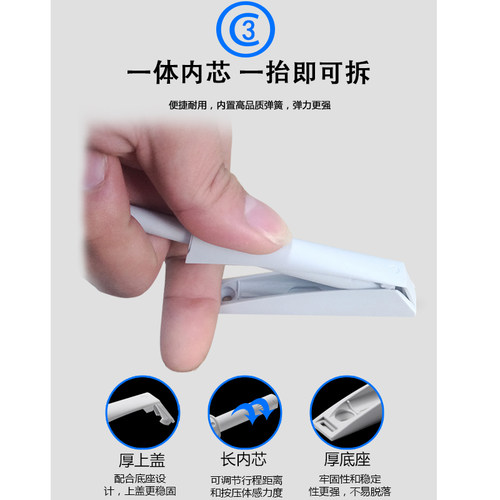 暗装反弹器按压式开关抽屉隐形橱柜衣柜门回弹力自弹按弹器免拉手 - 图2