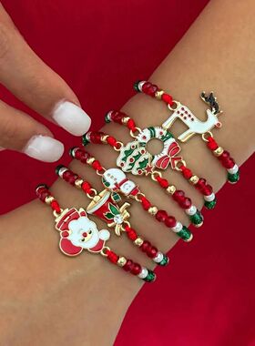 PuRui 6 Pcs High Quality Santa Claus Snowflake Chistmas e