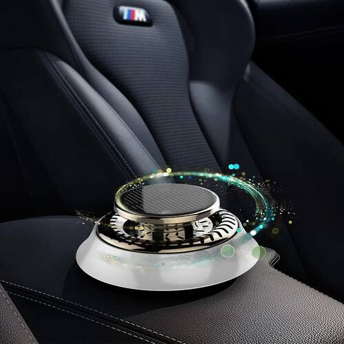 Car Microwave Molecular Solar Rotation Air Freshener - 图0