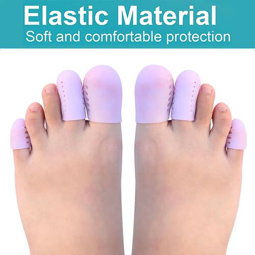 Pexmen 2Pcs Upgrade Gel Toe Protector Silicone Toe Caps - 图1