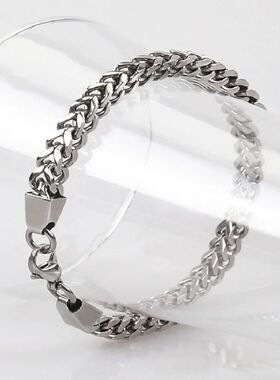316L Stainless Steel Cuban Chain Bracelet for Men Women
