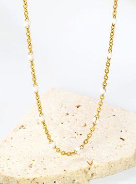 LUXUKISSKIDS Sweet Multicolo Dip- Beads Necklace Women's
