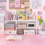 Брендовая простая книжная полка, деревянная система хранения, подходит для студента