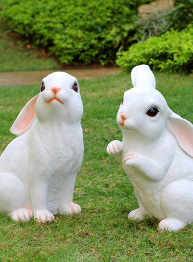 仿真幼儿园庭院玻璃钢动物雕塑