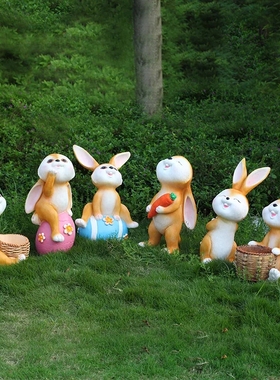 玻璃钢卡通风庭院幼儿园景观摆件