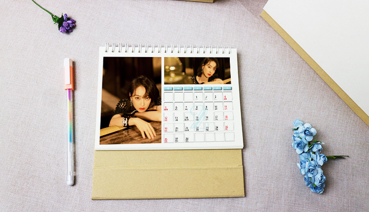 宋茜台历2026年日历同款摆台周边生日礼物记事照片双面月历A款 - 图1