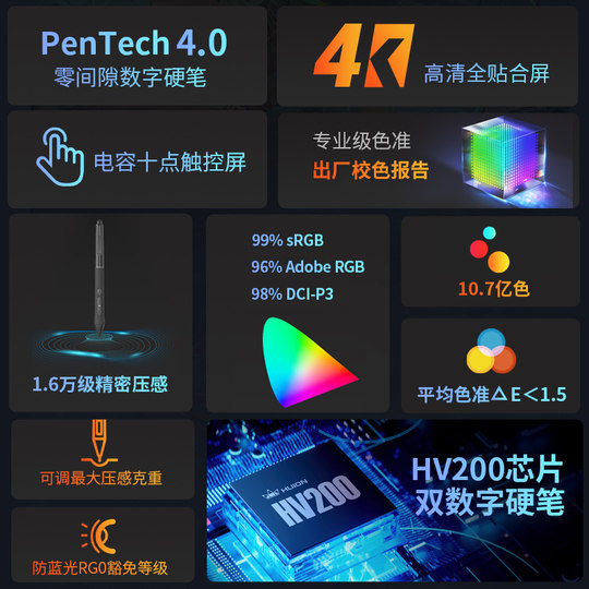 绘王Kamvas Pro19(4K)数位屏手绘屏电脑绘图绘画手写屏液晶数位板