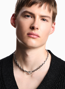 阿玛尼易烊千玺同款钢质鹰标项链