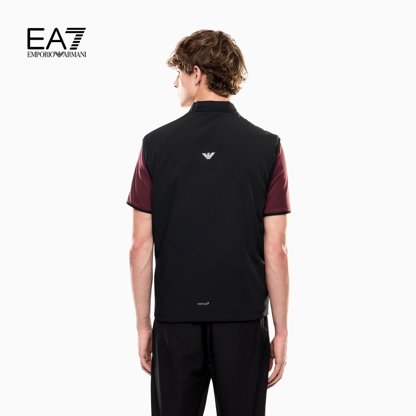 EMPORIO ARMANI/阿玛尼EA7/冬季新款男撞色直身通勤棉服马甲外套,淘宝优惠券,粉丝福利购,淘宝优惠卷