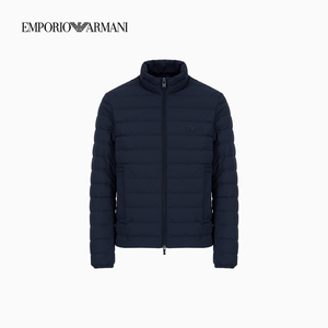 阿玛尼秋冬男90白鸭绒立领轻薄短排骨羽绒服