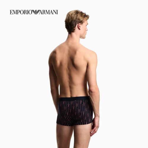 【七夕礼物】EMPORIO ARMANI/阿玛尼春夏新款男士两条装平角内裤 - 图0