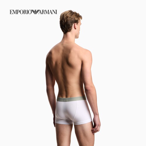 EMPORIO ARMANI/阿玛尼26年春夏新款男士弹力莫代尔平角内裤官方 - 图0