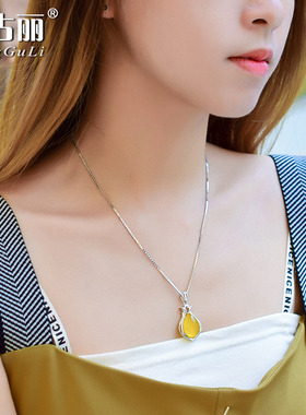 长城S925银项链女短款无吊坠韩